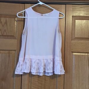 Pink peplum top from Target